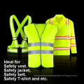 Hi vis custom grey elastic reflective material fabric